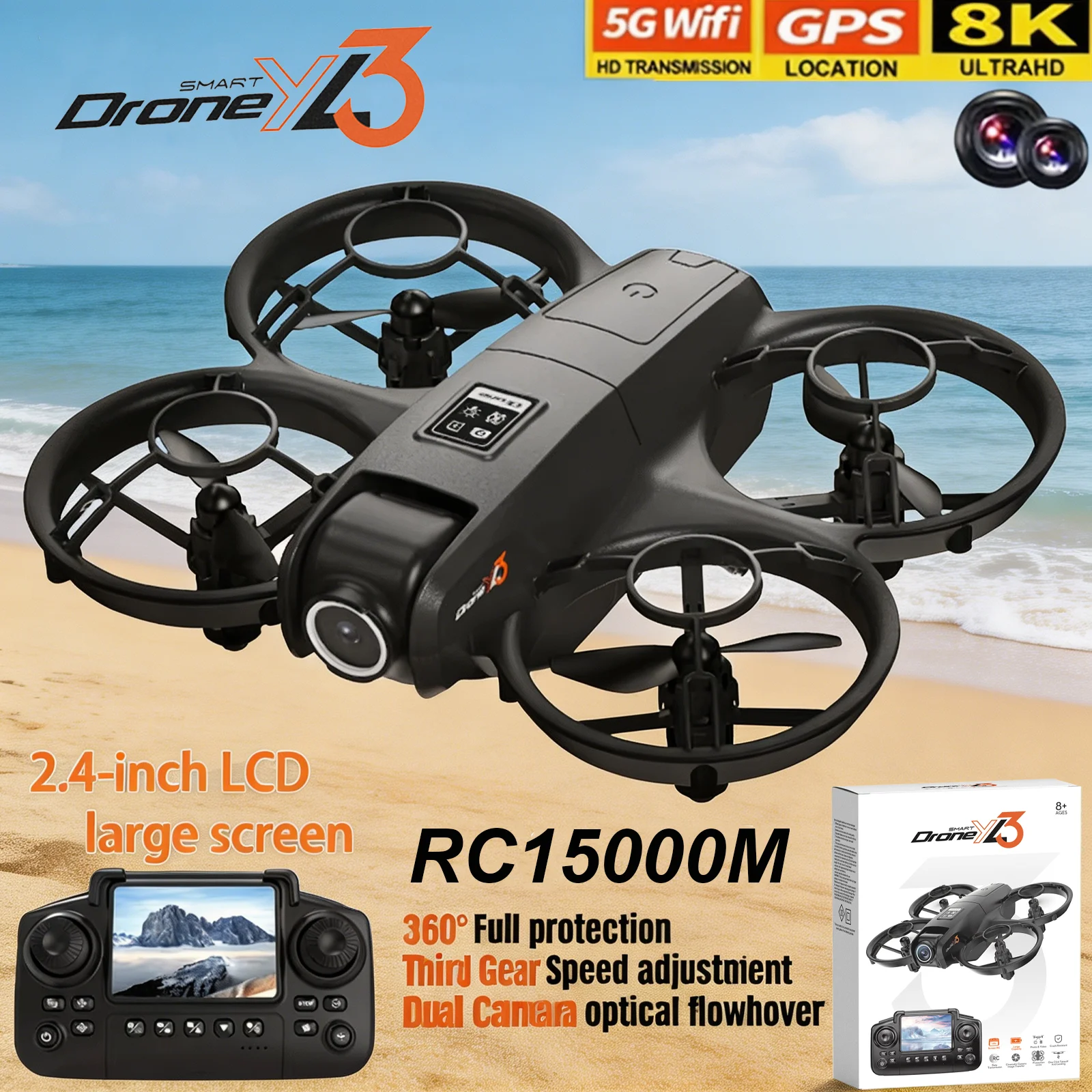 Drone Kit Professional - Nowy dron RC YL3 8K 1080P