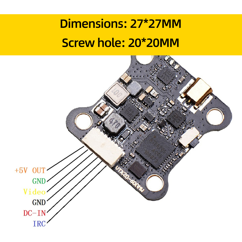 JHEMCU VTX20-600 5.8G 40CH FPV – Drone Kit Long Range recenzja i cena