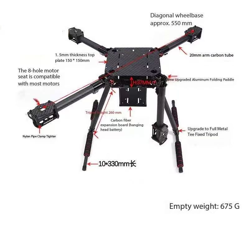 Rama z włókna węglowego APStor – Drone Kit Vtol recenzja i cena